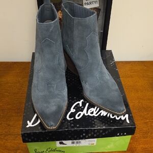 Sam Edelman Slate Suede Ankle Boots